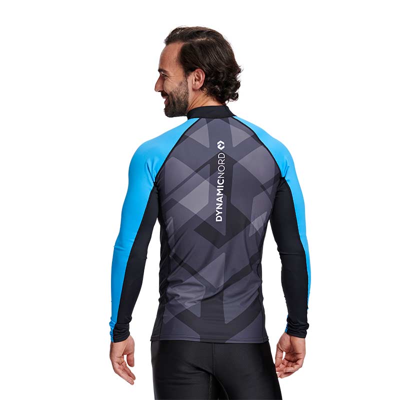 Rg-31 Rashguard Long Sleeve Men Black/Blue Medium