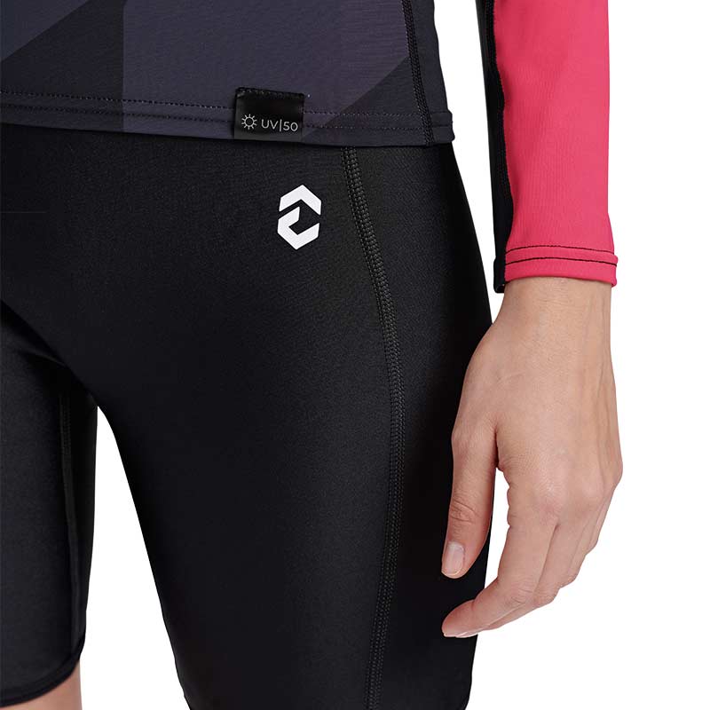 Rg-32 Rashguard Long Sleeve Women Black/Purple